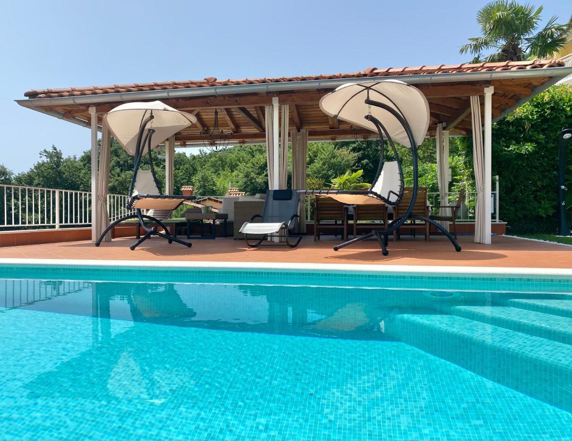Villa Lovran - 150M To The Beach - Infinity Pool - Incredible Sea View - Fitness Room Luaran gambar