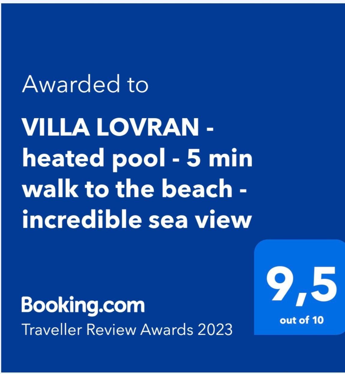 Villa Lovran - 150M To The Beach - Infinity Pool - Incredible Sea View - Fitness Room Luaran gambar