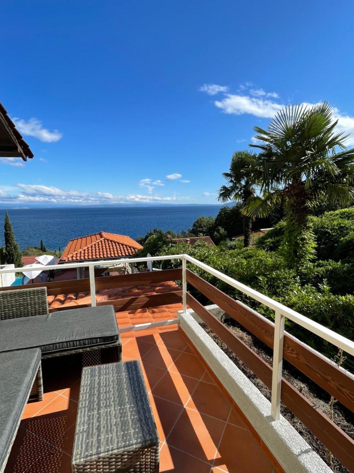 Villa Lovran - 150M To The Beach - Infinity Pool - Incredible Sea View - Fitness Room Luaran gambar
