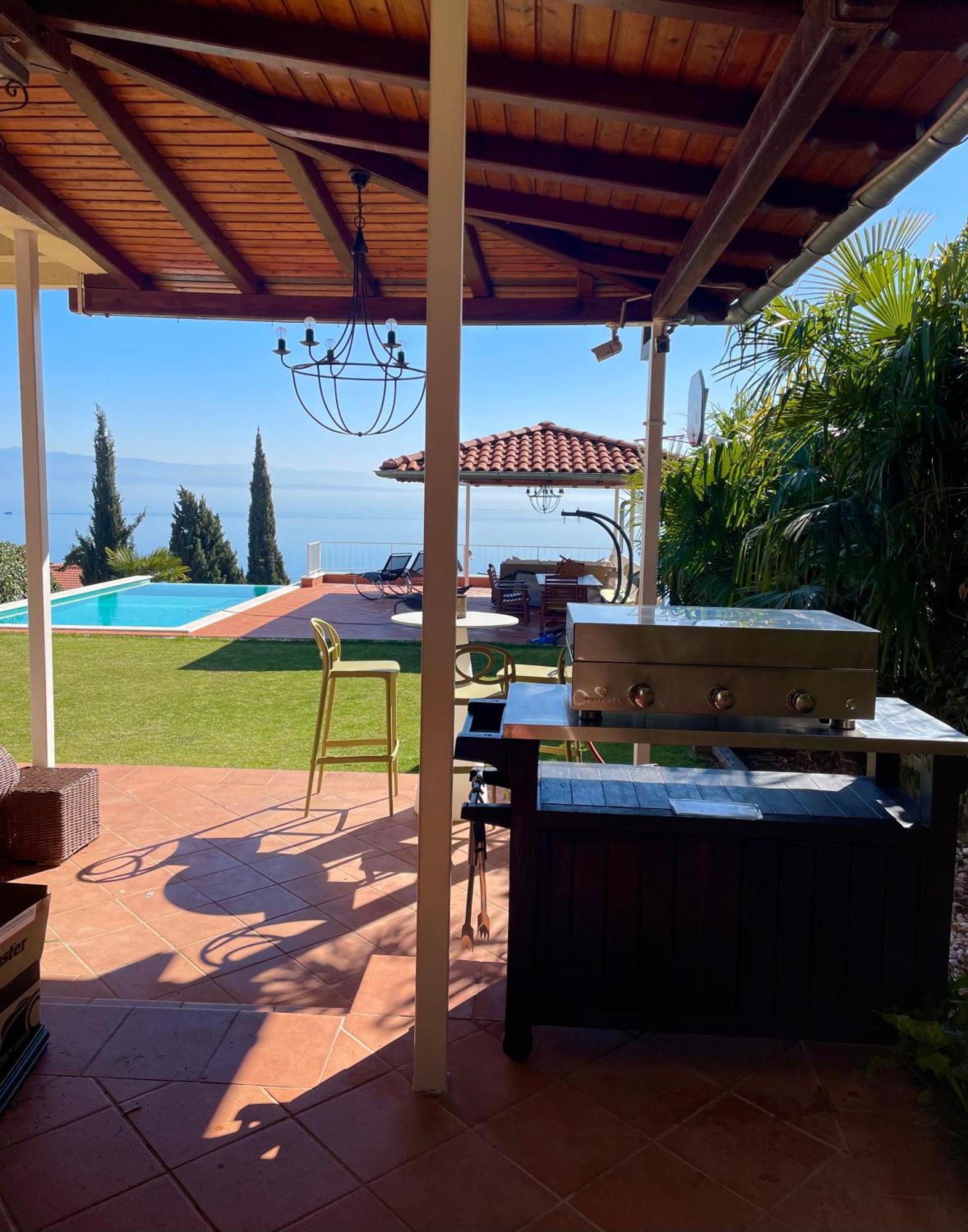 Villa Lovran - 150M To The Beach - Infinity Pool - Incredible Sea View - Fitness Room Luaran gambar