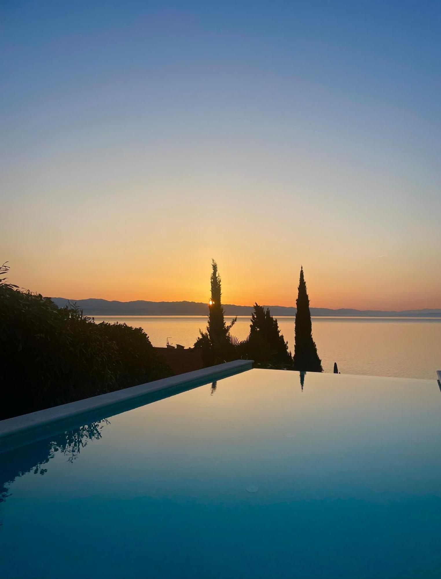 Villa Lovran - 150M To The Beach - Infinity Pool - Incredible Sea View - Fitness Room Luaran gambar