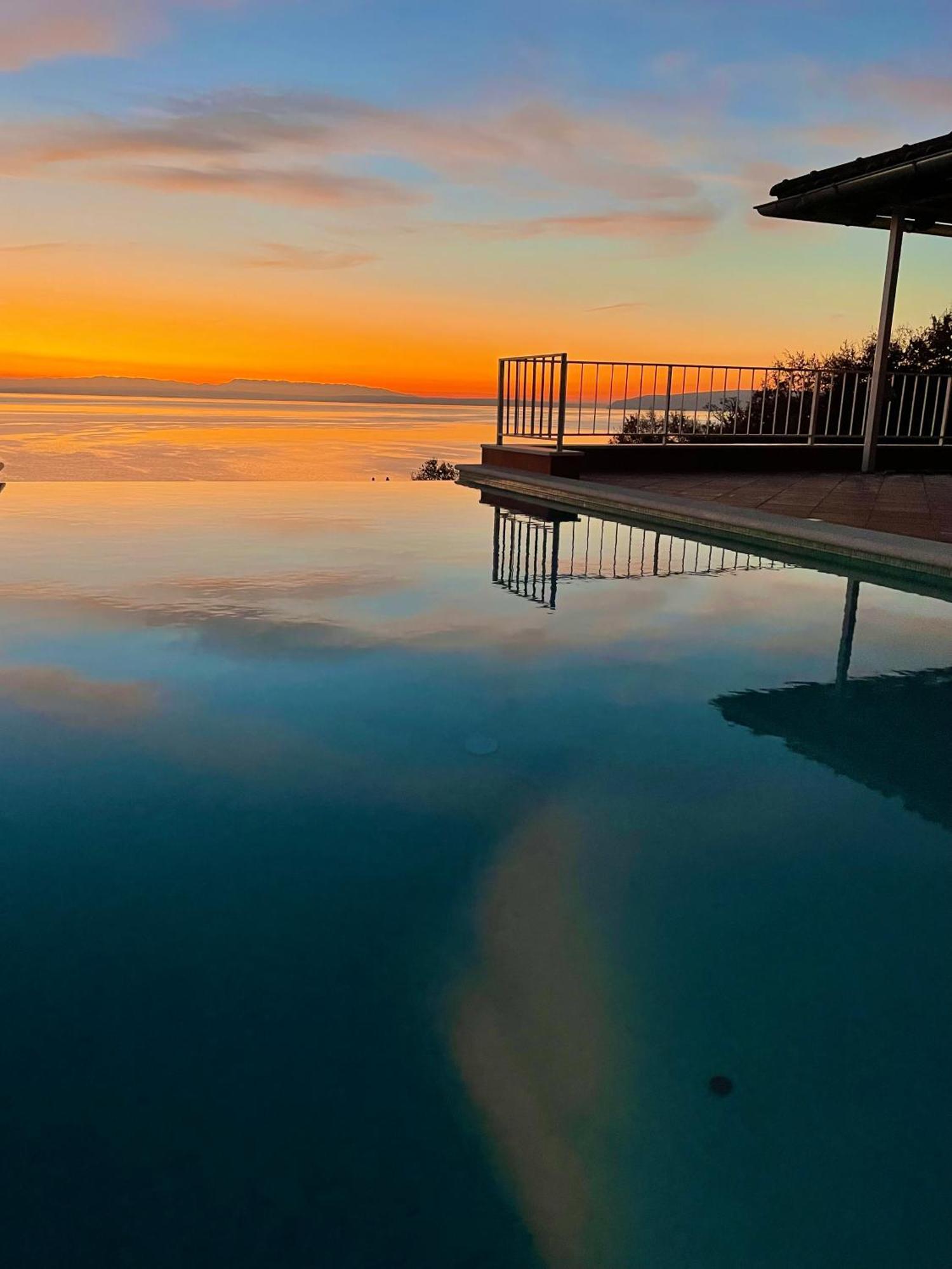 Villa Lovran - 150M To The Beach - Infinity Pool - Incredible Sea View - Fitness Room Luaran gambar